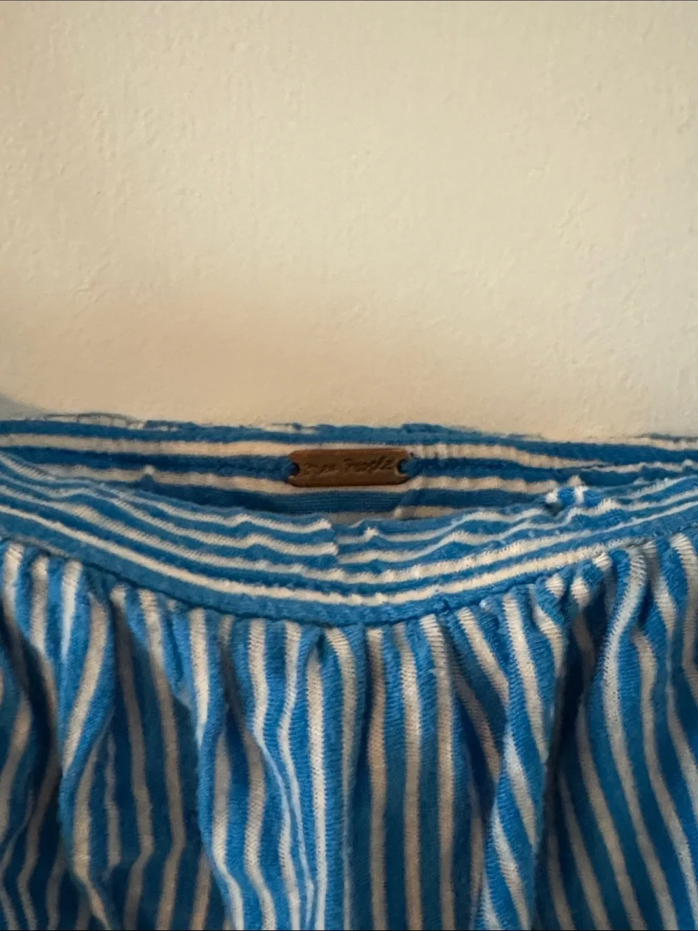 Free People Y2K Blue Striped Spaghetti-Strap Cami